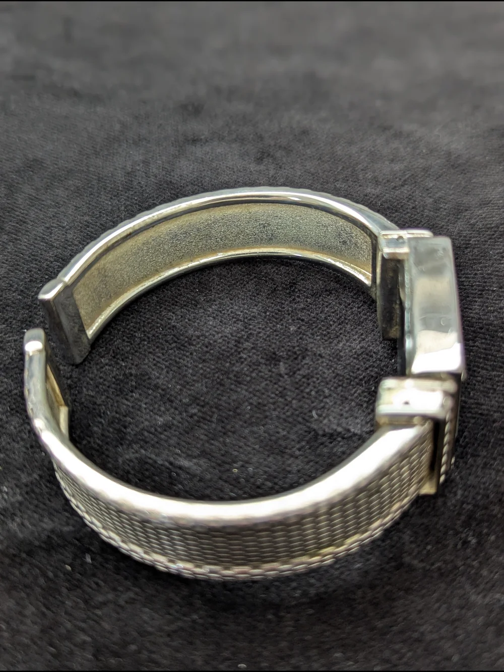 Geneva Silver-Tone Women's Watch with Mesh-Look Band